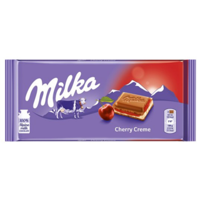 Milka Cherry Creme 100g x 22