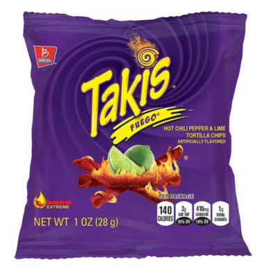 Takis Fuego Hot Chilli Pepper & Lime 1oz x 46