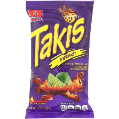 Takis Fuego Hot Chilli Pepper and Lime 2oz x 42