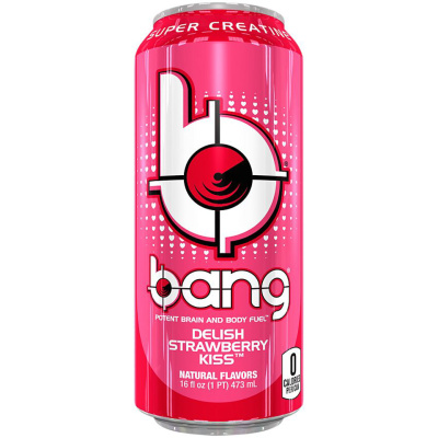 Bang Delish Strawberry Kiss 16 fl oz (473ml) x 12