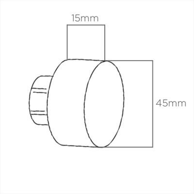 28Mm Eton Finial (Pk 2) Ss