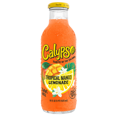 Calypso Tropical Mango Lemonade 473ml (16 fl oz) x 12