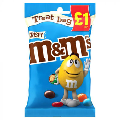 M&M's Crispy Treat Bag 77g x 16 (£1 PM)