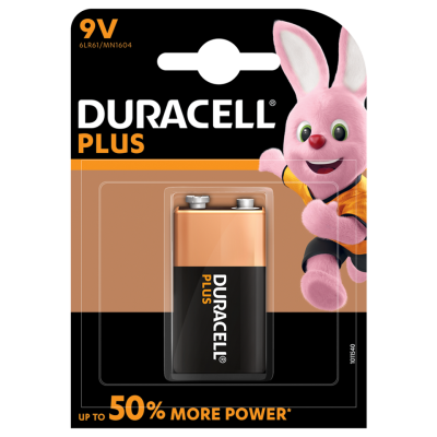 Duracell Plus 9V 1 Pack Box of 10