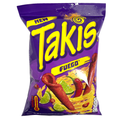 Takis Fuego Hot Chilli Pepper and Lime 180g x 10