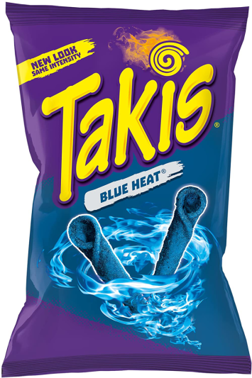 Takis Blue Heat Hot Chilli Pepper 9.9oz x 14