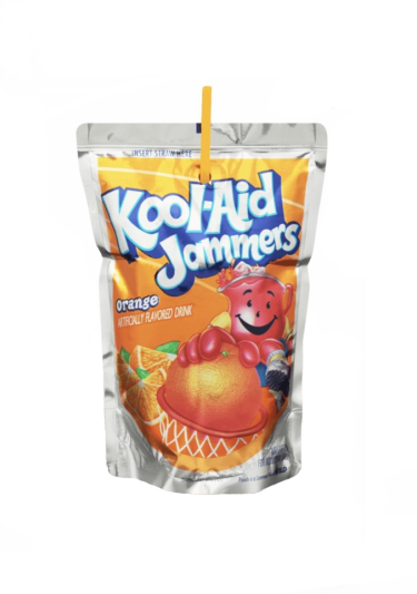 Kool Aid Jammers Orange 6 fl oz (177ml) x 10