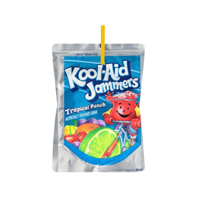 Kool Aid Jammers Tropical Punch 6 fl oz (177ml) x 10