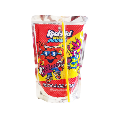 Kool Aid Retro Jammers Rock-A-Dile Red 6 fl oz (177ml) x 10