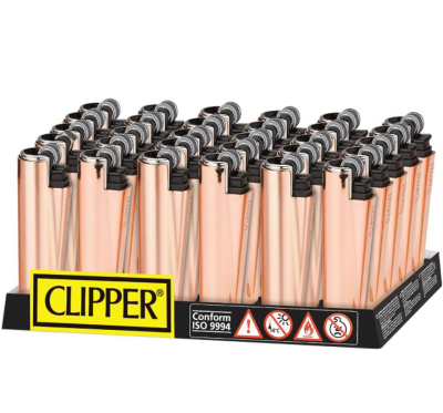 CLIPPER Lighter Micro Metal Covers 30 Pack - Rose Gold