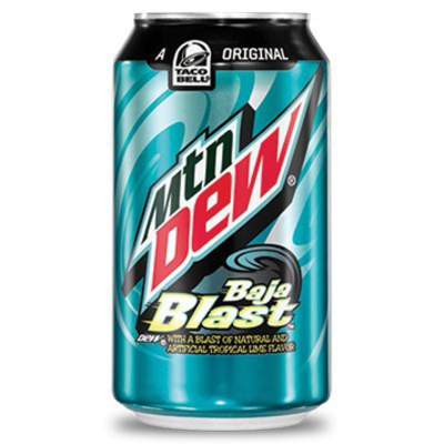 Mountain Dew Baja Blast 355ml (12 fl oz) x 12