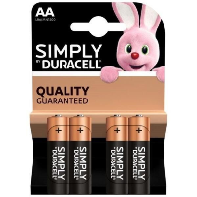 Duracell Simply AA 4 Pack Box of 20