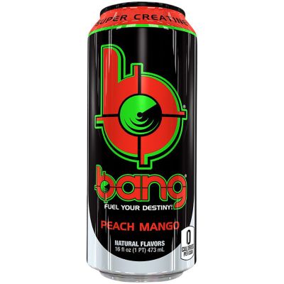 Bang Peach Mango 16 fl oz (473ml) x 12