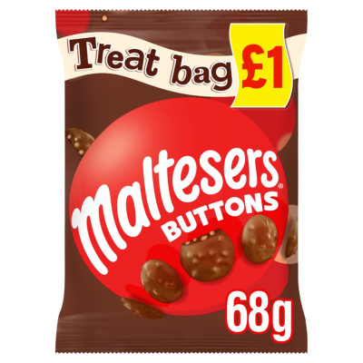 Malteser Buttons Treat Bag 68g x 20 (£1 PM)