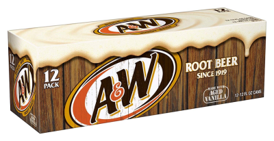 A&W Ceam Soda 355ml (12 fl oz) x 12