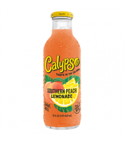 Calypso Southern Peach Lemonade 473ml (16 fl oz) x 12