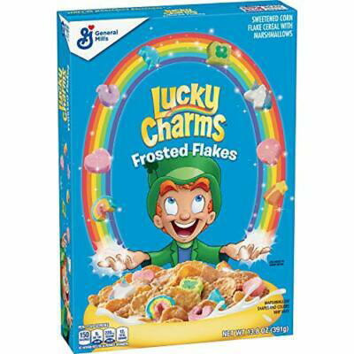 GM Lucky Charms Frosted Flakes 13.8oz 1